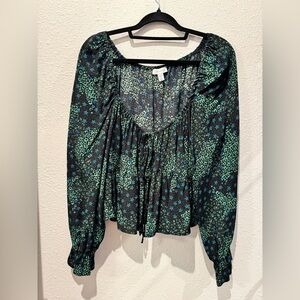 TOPSHOP printed blouse